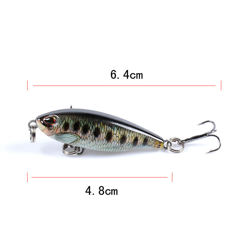 8x Popper Poppers 4.8cm Fishing Lure Lures Surface Tackle Fresh Saltwater