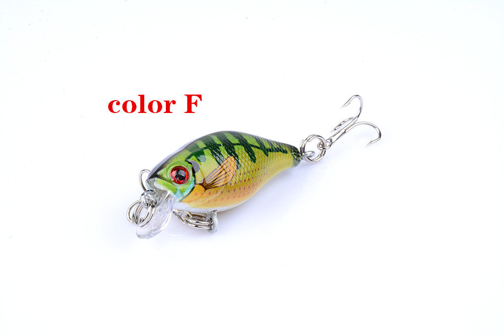 6x 4.3cm Popper Crank Bait Fishing Lure Lures Surface Tackle Saltwater