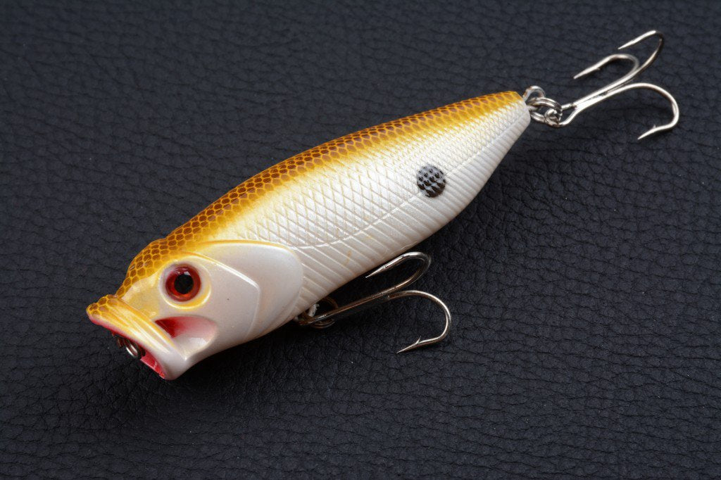 4X 8cm Popper Poppers Fishing Lure Lures Surface Tackle Fresh Saltwater