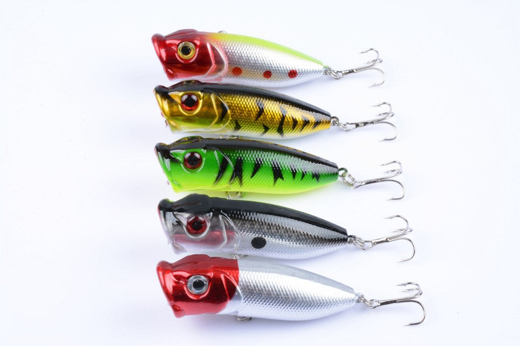 5X 6.5cm Popper Poppers Fishing Lure Lures Surface Tackle Fresh Saltwater