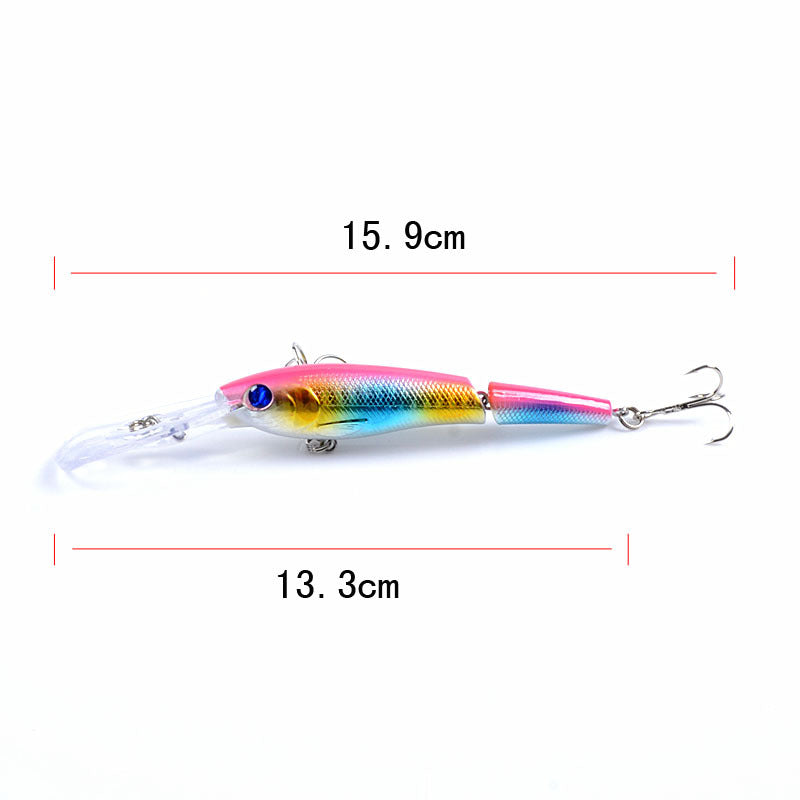 6x Popper Minnow 13.3cm Fishing Lure Lures Surface Tackle Fresh Saltwater