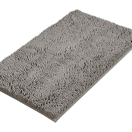 Dark Grey Bath 45*70cm Mat Rug Bathroom Extra Soft Absorbent Rugs Non Slip Quick Dry