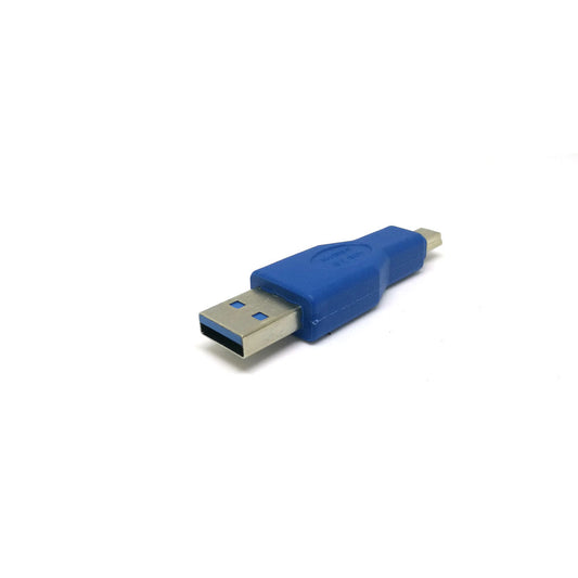 USB 3.0 Plug Type-A Male to Mini B 5-pin Male Gender Changer Adapter Converter