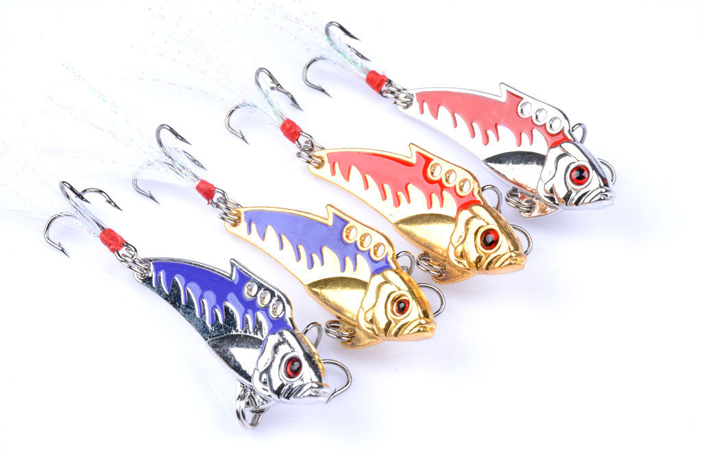 4X 8g Fishing Switchblade Blade VIBE VIB Metal Lures 50mm