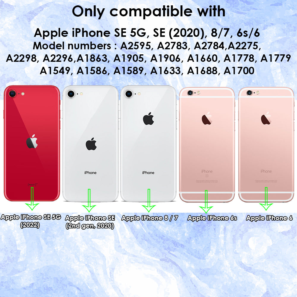 For iPhone SE 5G (2022), SE (2020) / 8 / 7, 6 & 6S Case  Clear Cover Thin Transparent