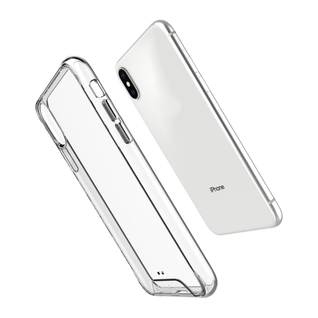 For iPhone XS & X Case iCoverLover Shockproof Clear Cover Protective Transparent