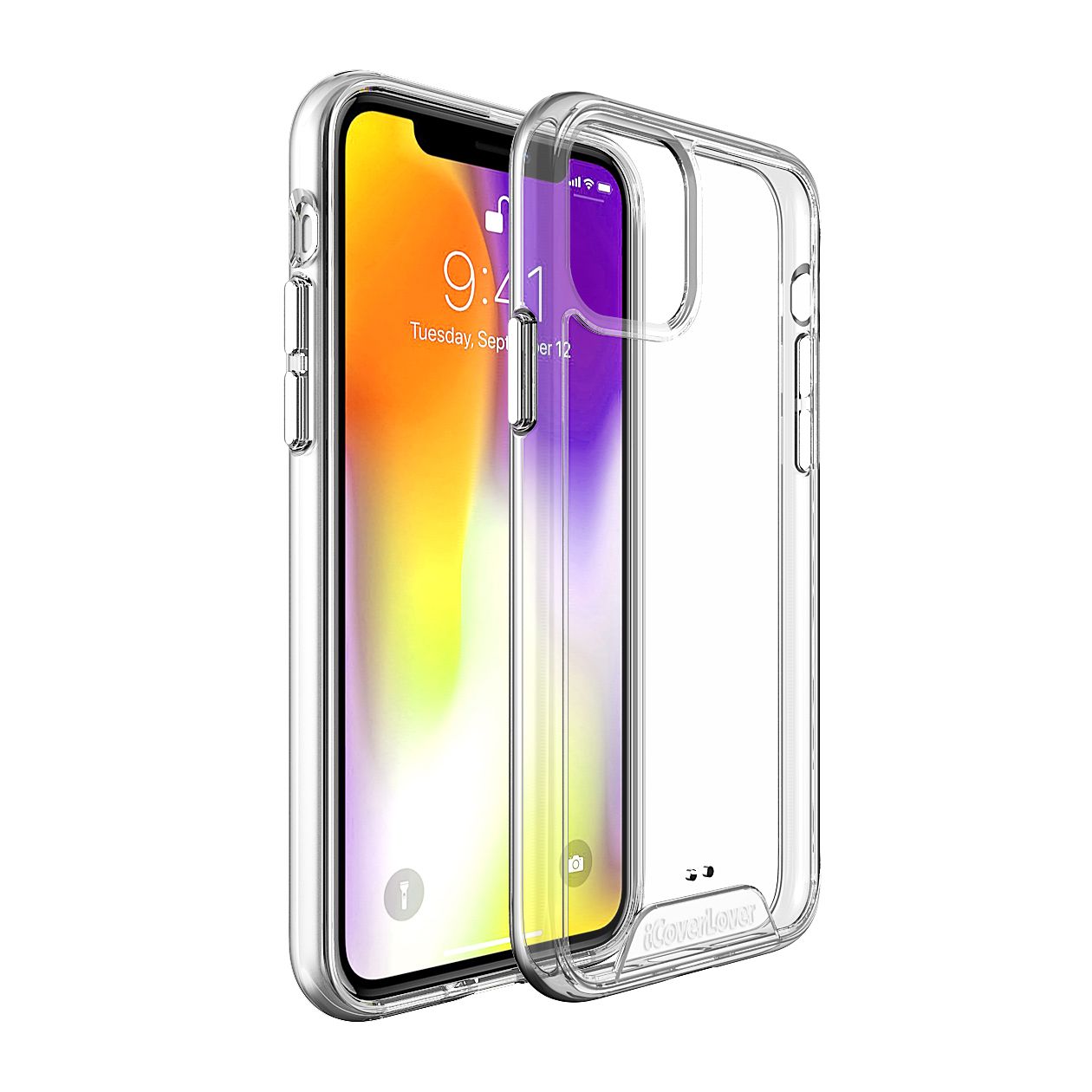 For iPhone 11 Pro Case iCoverLover Shockproof Clear Cover Thin Transparent