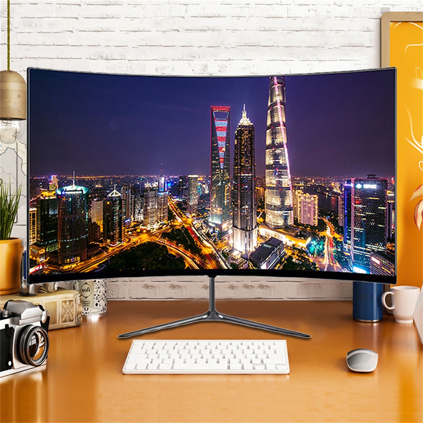 24 Inch Curved LED Panel 1920 x 1080 Refresh Rate 165HZ Monitor Aspect Ratio 16:9