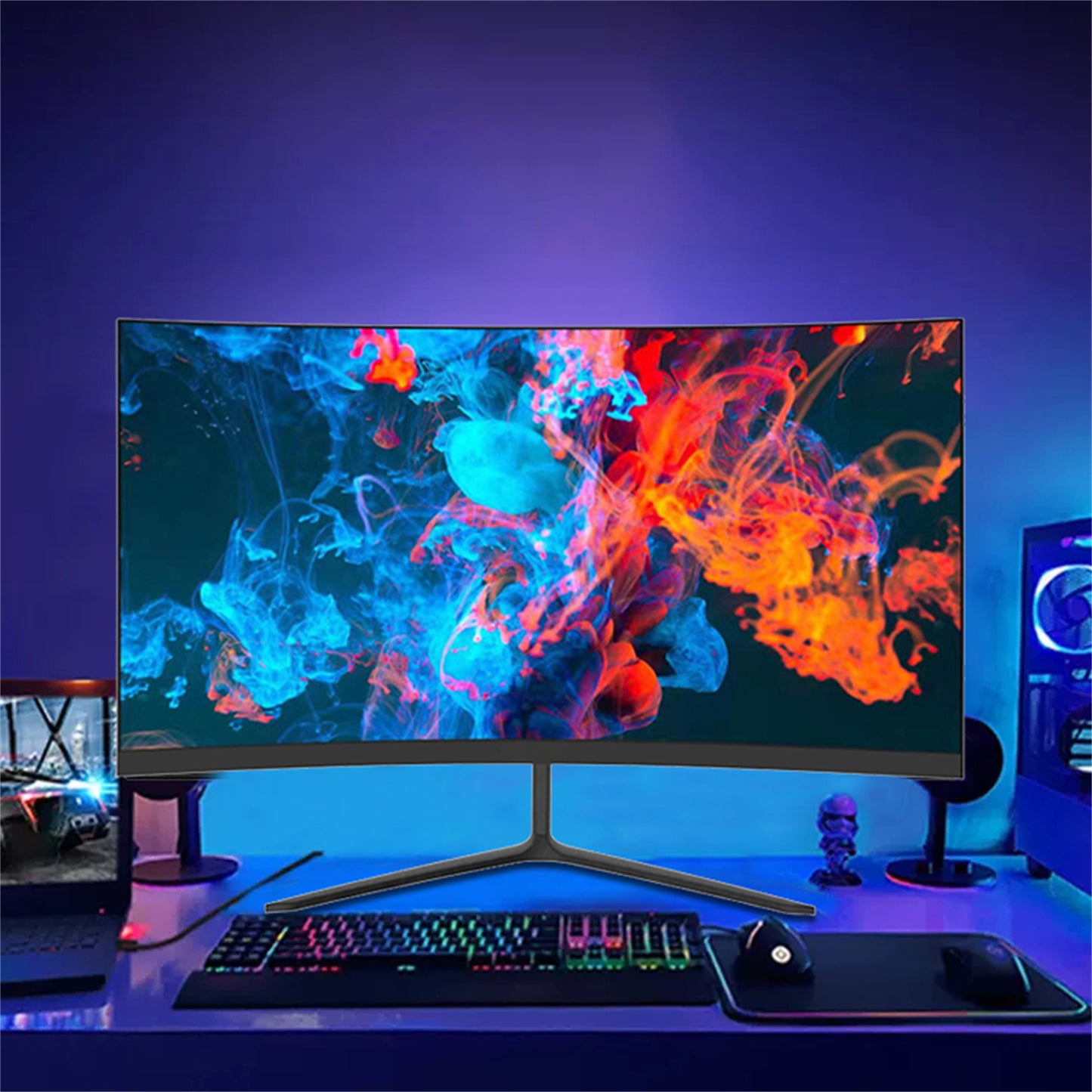 24 Inch Curved LED Panel 1920 x 1080 Refresh Rate 165HZ Monitor Aspect Ratio 16:9