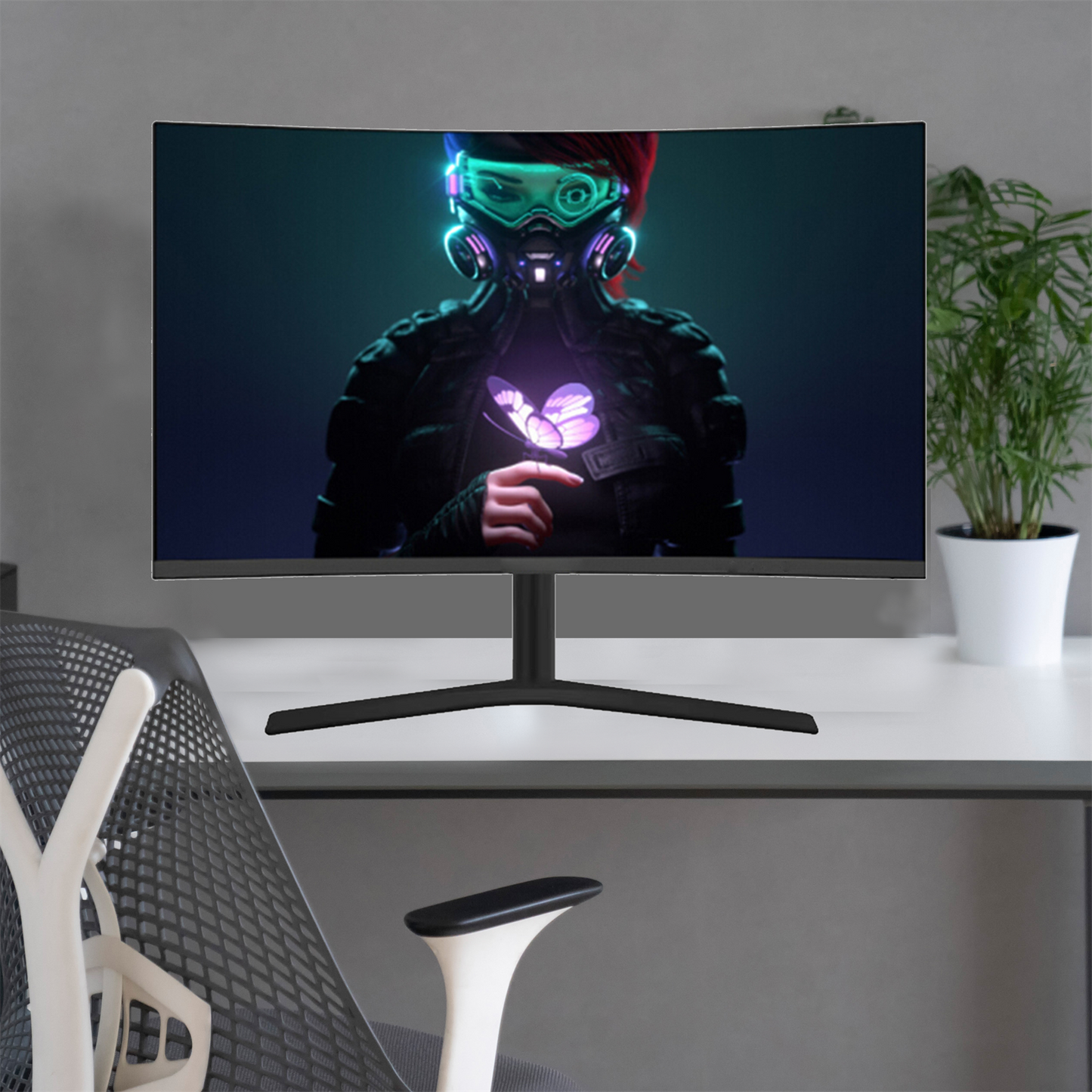 27" Curved LED Panel 2560x1440p Refresh Rate 165HZ Monitor Aspect Ratio 16:9