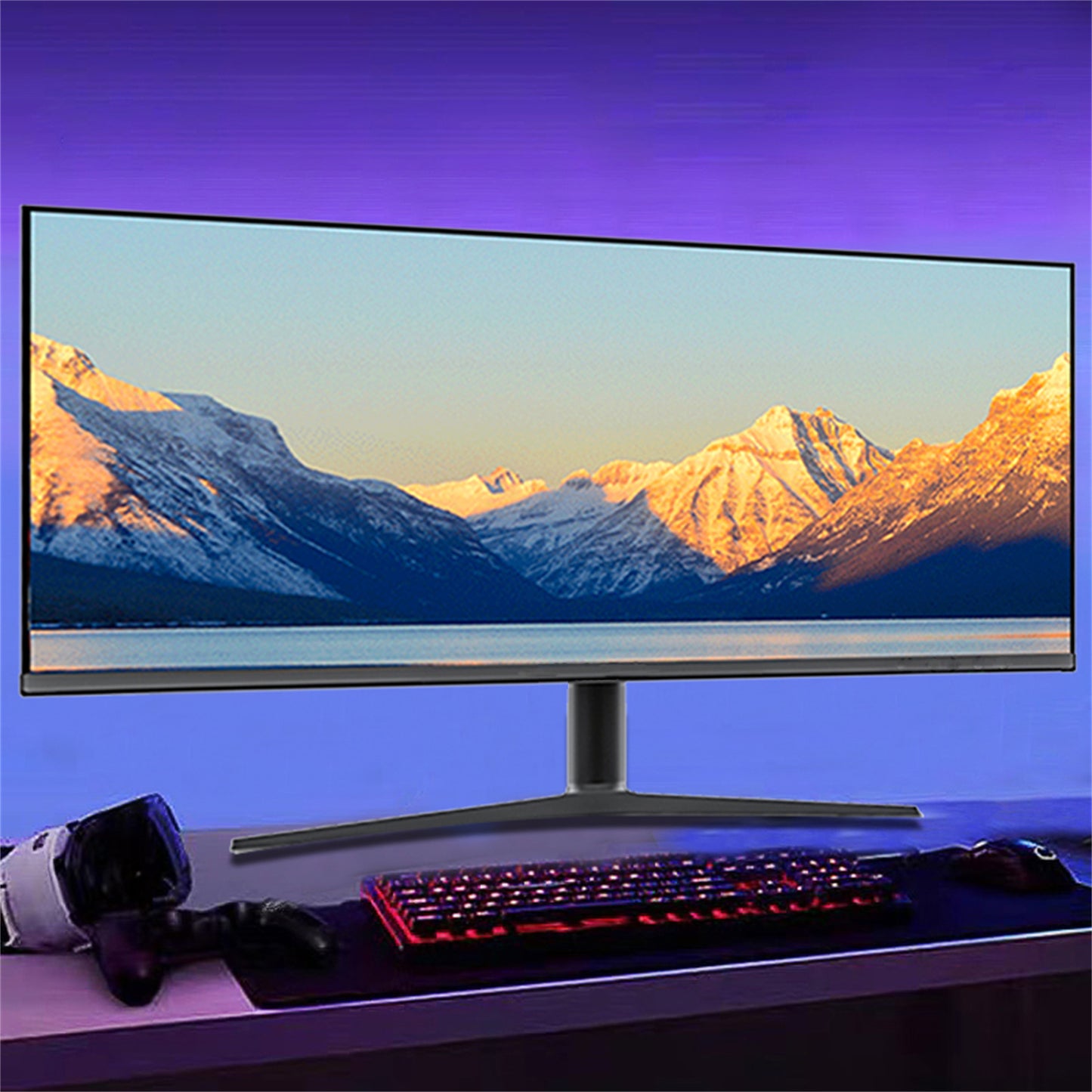 34 Inch Ultrawide 3440x1440 HDMI DP 165Hz 1000:1 Flat LED Gaming Monitor