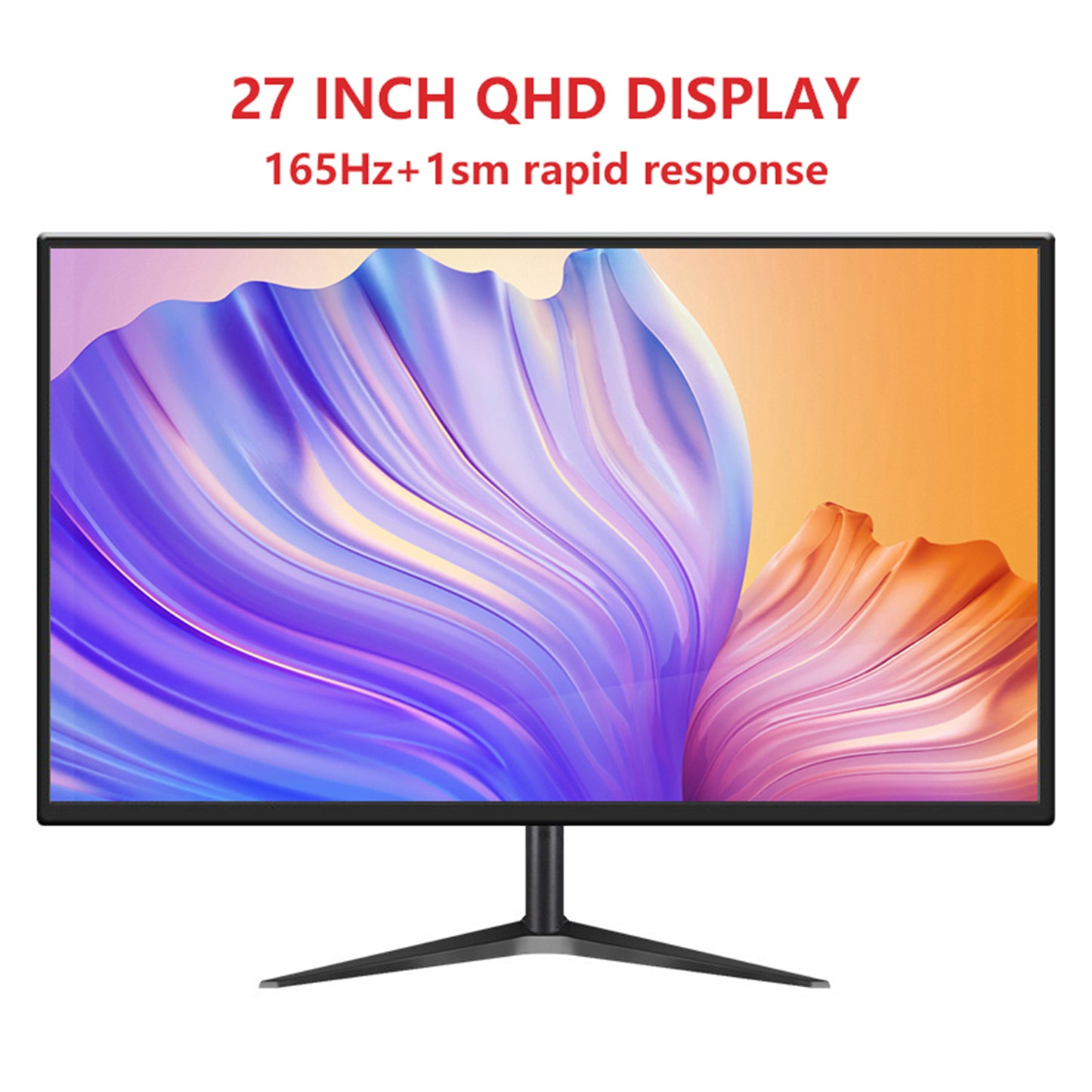 27" Flat LED Panel 2560x1440p Refresh Rate 165HZ Game Monitor Aspect Ratio 16:9