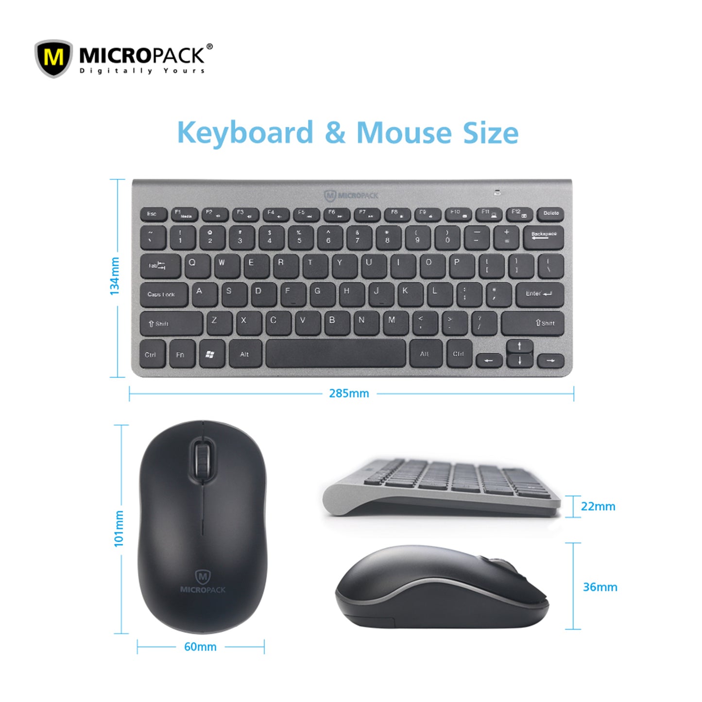 Desktop PC Laptop Wireless Mouse Keyboard Nano Receiver Ultra High Sensitivity