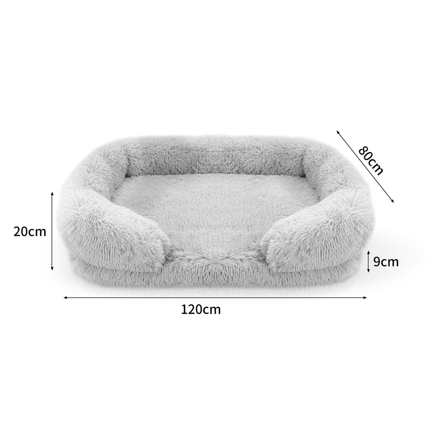 Dog Pet Warm Soft Plush Nest Comfy Kennel Sleeping Calming Bed Memory Foam XXL