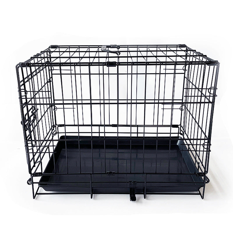 42" Pet Dog Cage Kennel Metal Crate Enlarged Thickened Reinforced Pet Dog House