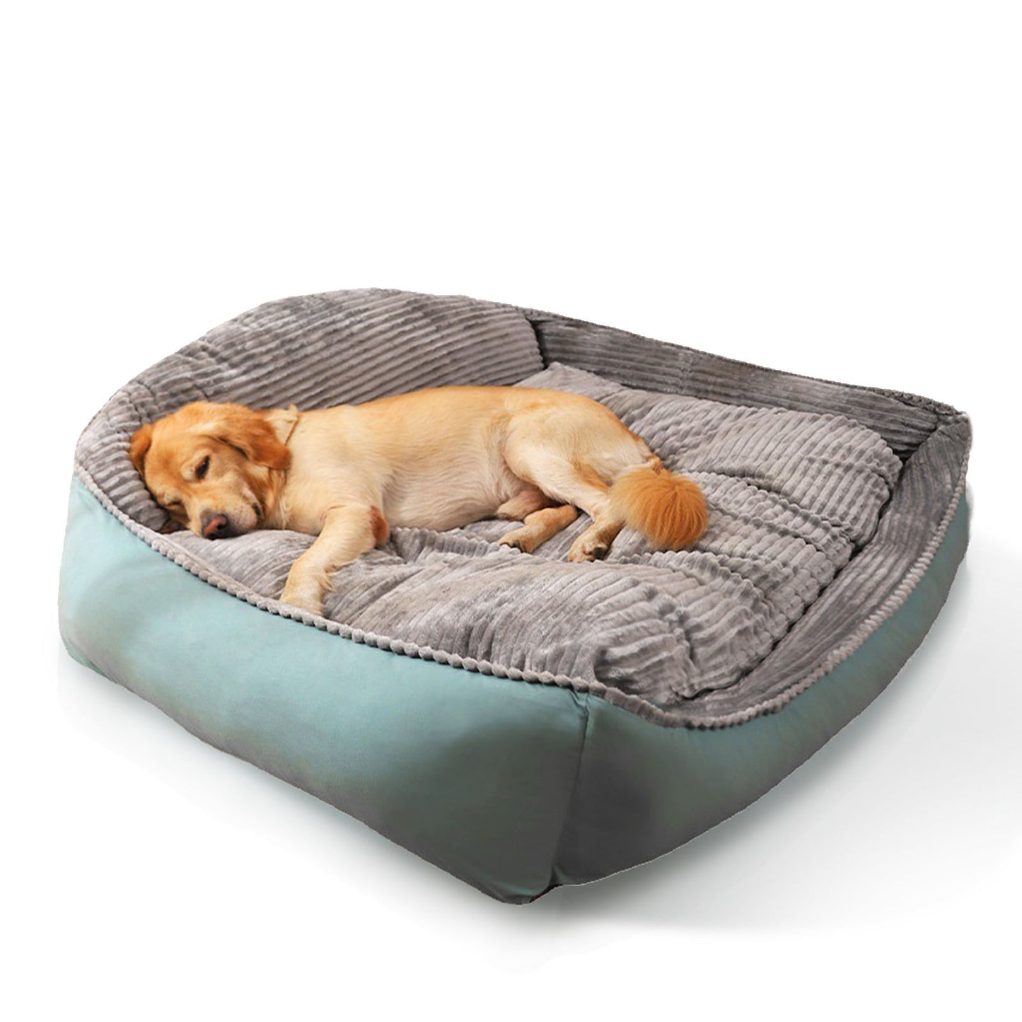 Large Pet Dog Bed Soft Warm Removable Washable High Back Mattress Puppy Mat M