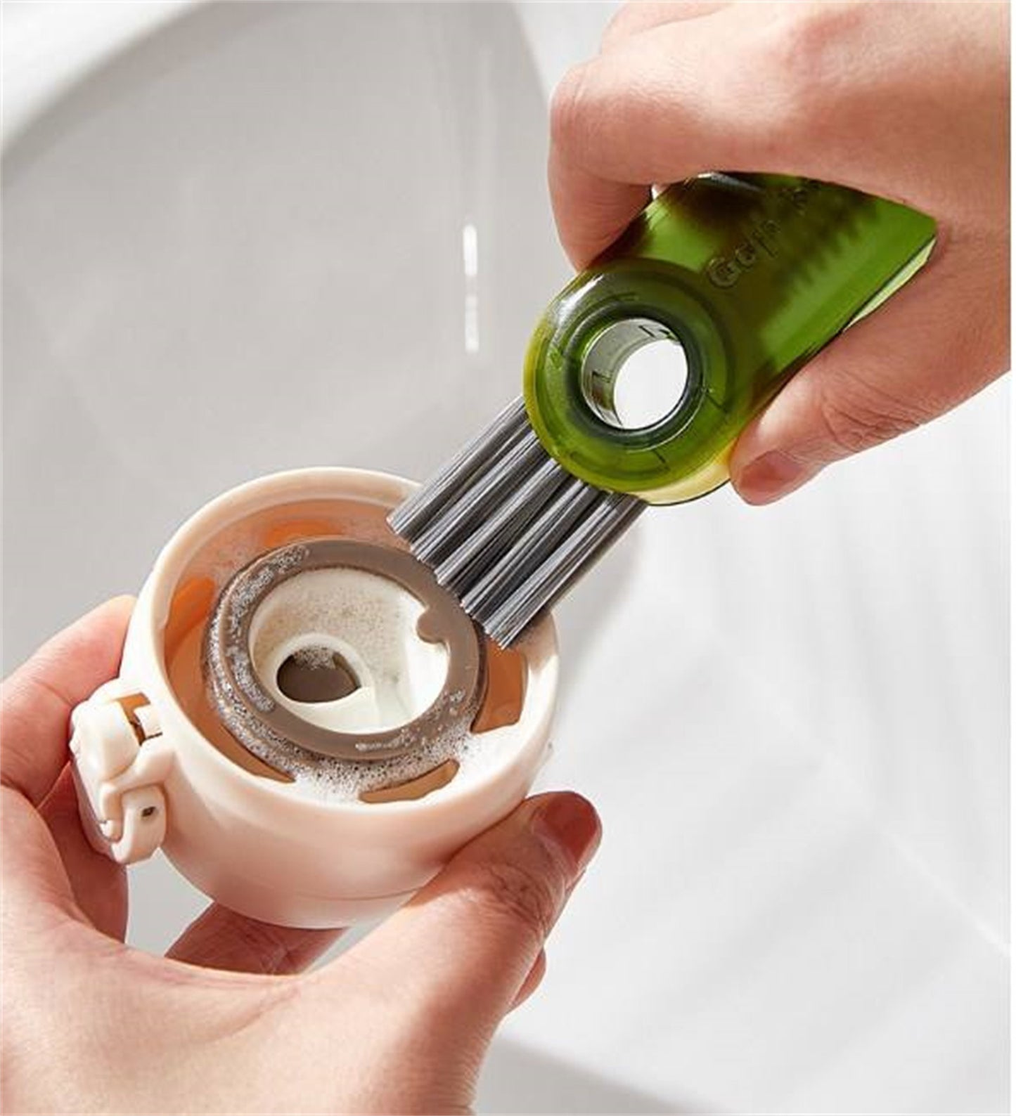 Cleanix Multi-purpose Cup Cleaning Brush Three-in-one Gap Cup Brush Cleaning Tool