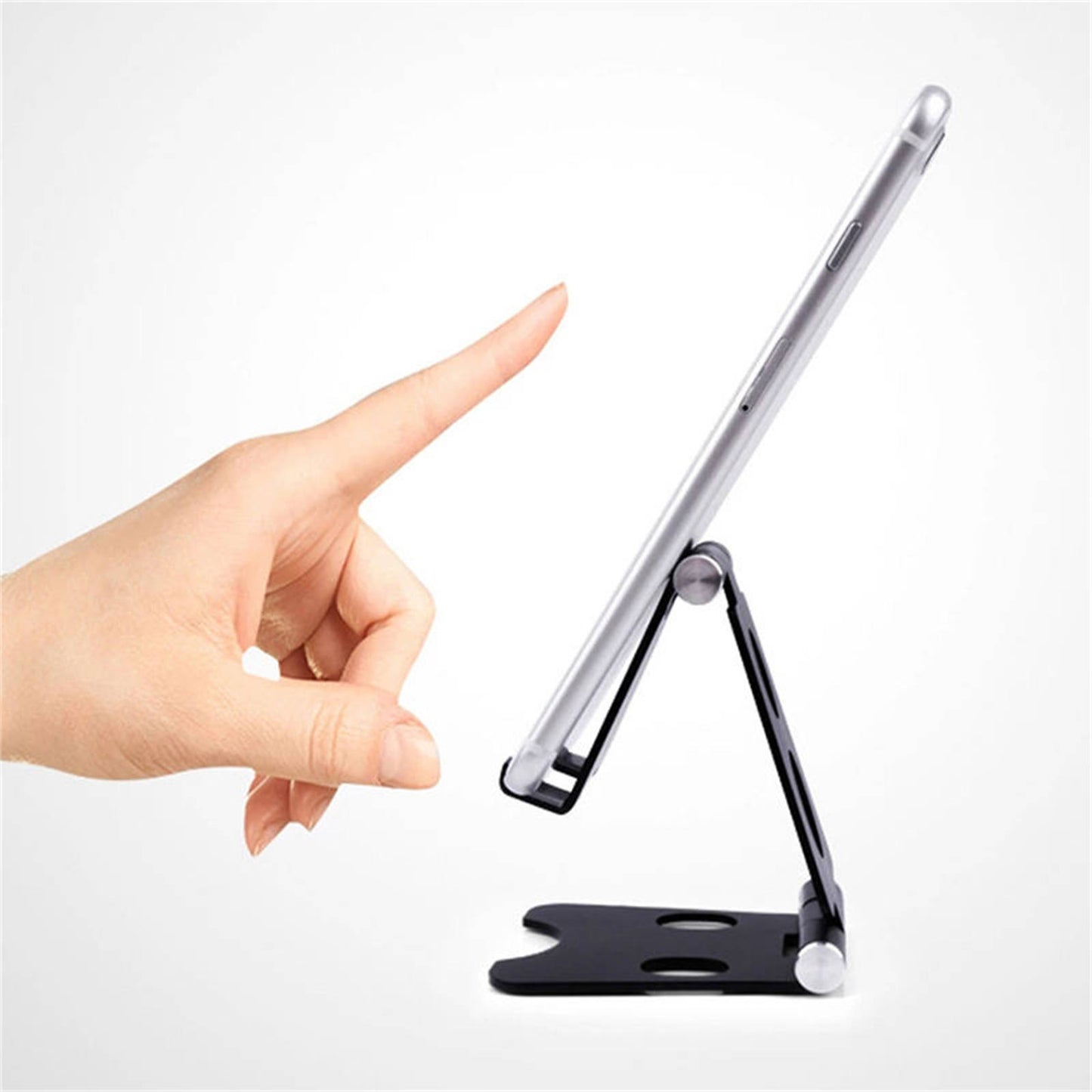 Mobax Phone Holder With Portable Metal Stand Foldable and Adjustable