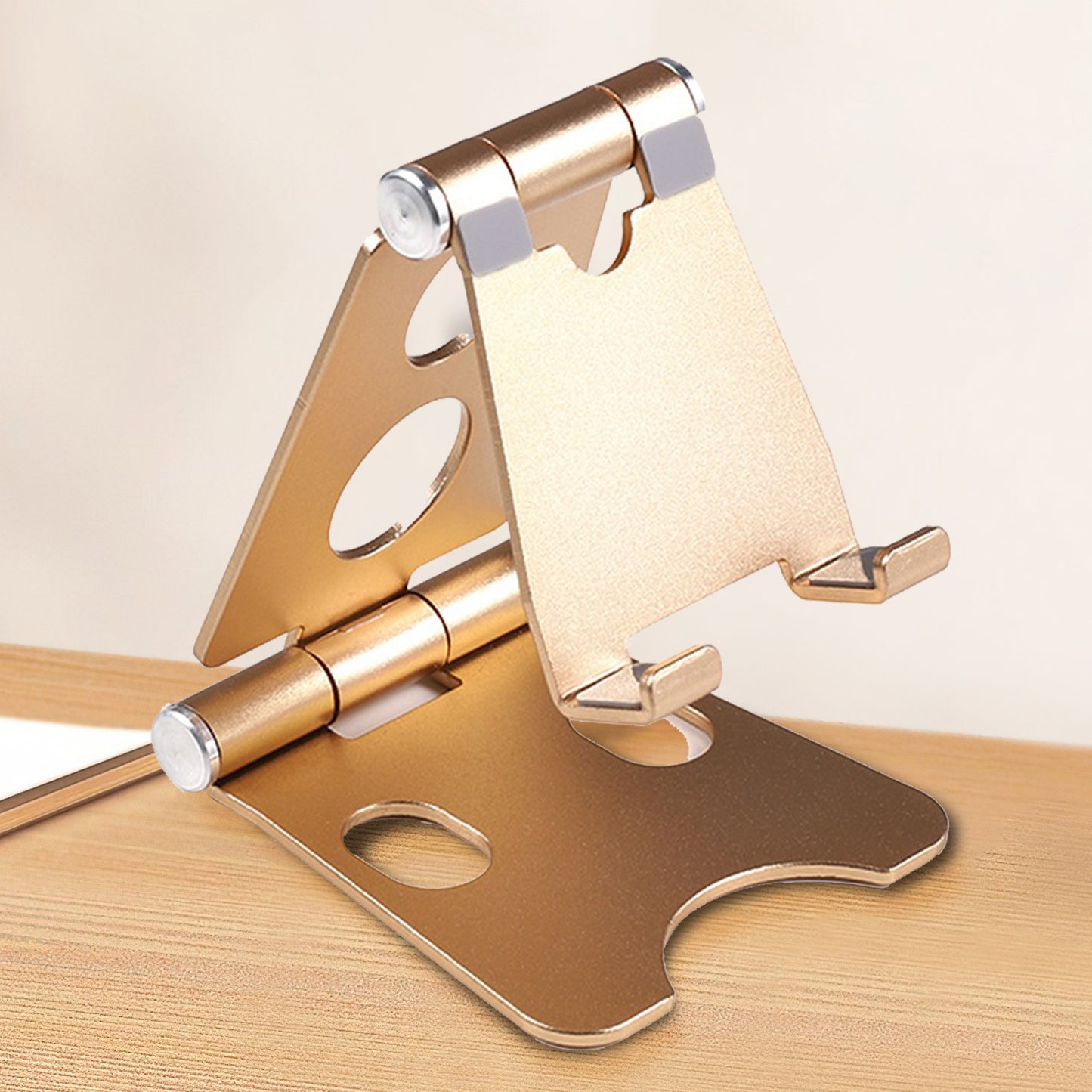 Mobax Phone Holder With Portable Metal Stand Foldable and Adjustable