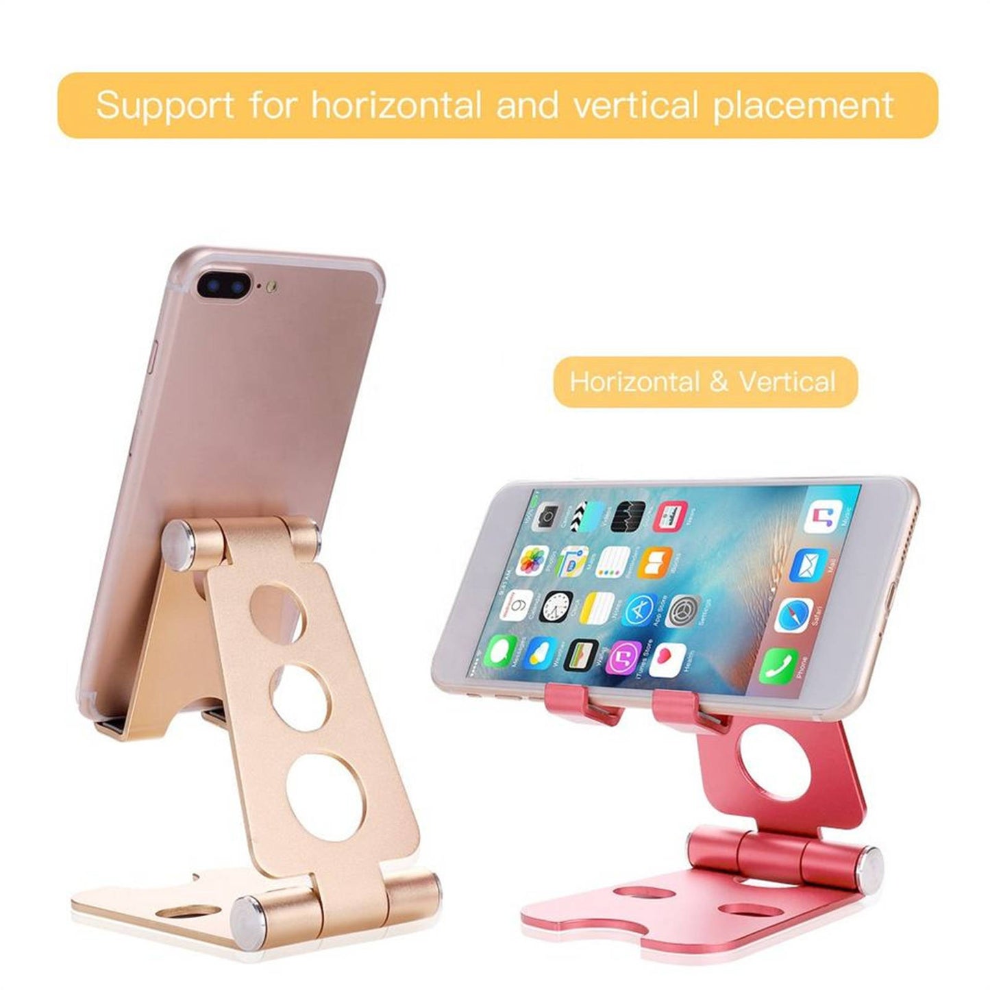 Mobax Portable Phone Holder Stand Metal Phone Holder Foldable Mobile Phone Stand