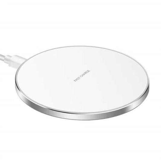 Mobax Desktop Round 10W Mobile Wireless Charger is Applicable to Apple Samsung White