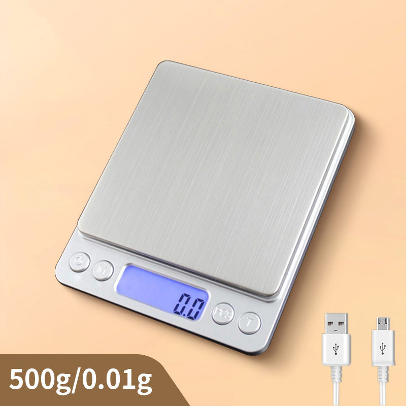 Cookingstuff Digital Scales Kitchen Scale LCD Food Stainless Steel Battery 500g