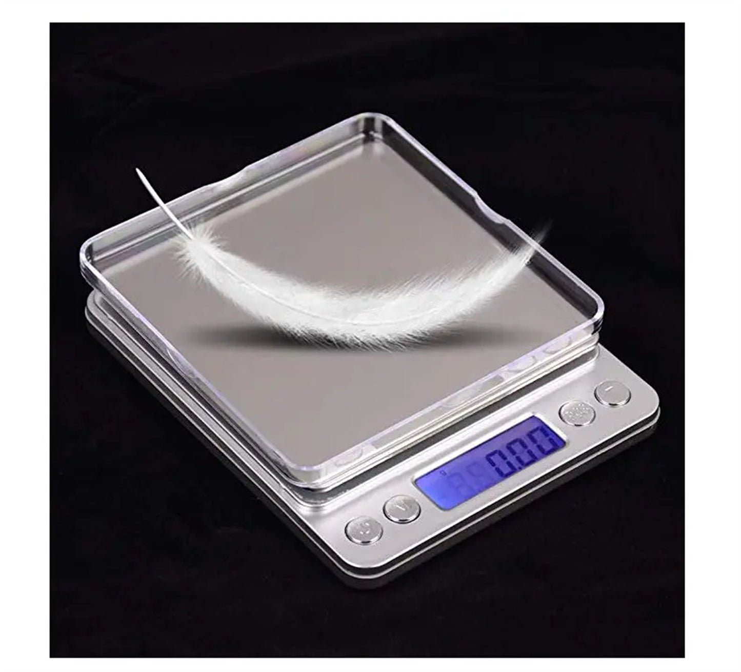 Cookingstuff Digital Scales Kitchen Scale LCD Food Stainless Steel Battery 500g