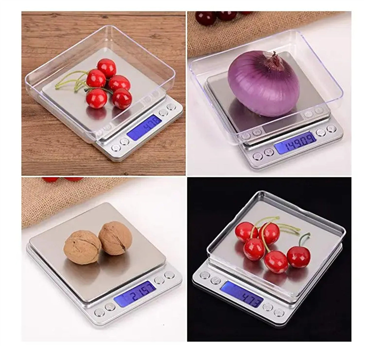 Cookingstuff Digital Scales Kitchen Scale LCD Food Stainless Steel Battery 500g