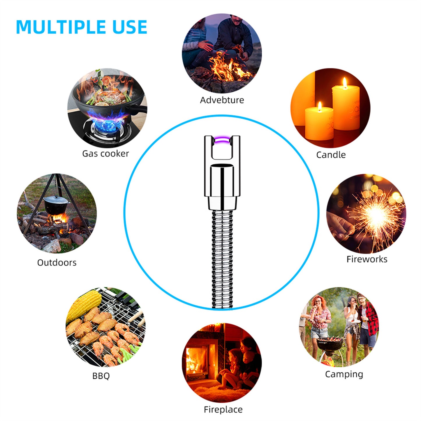 Mountgear Kitchen Aromatherapy Candle Stove Ignition Picnic Barbecue Electronic Lighter