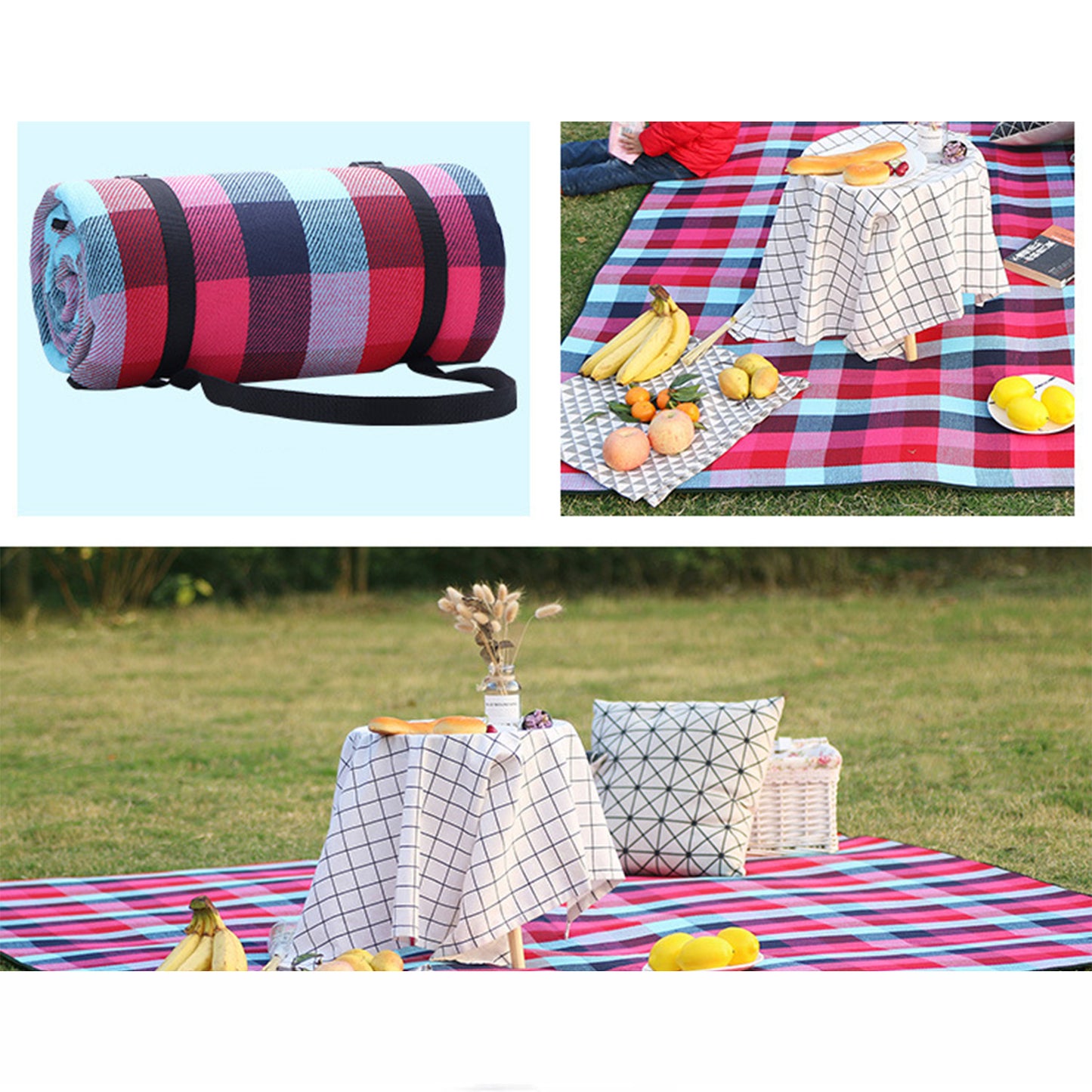 Mountgear Outdoor Waterproof Picnic Mat Damp-proof Mat Thickened Field Camp  Beach Mat L