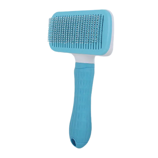 Pawfriends Pet Dog Cat Grooming Comb Brush Tool Gently Removes Loose Knots Mats Blue