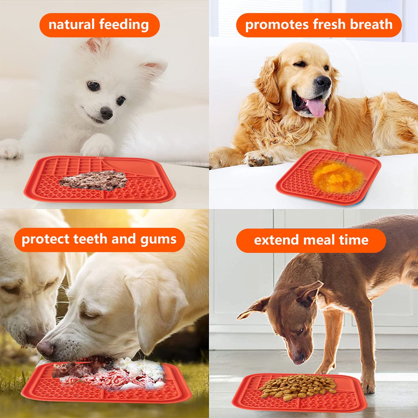 Pawfriends Dog Cat Pet Licking Pad Anti-Anxiety Toy Slow-Feeding Licking Pad