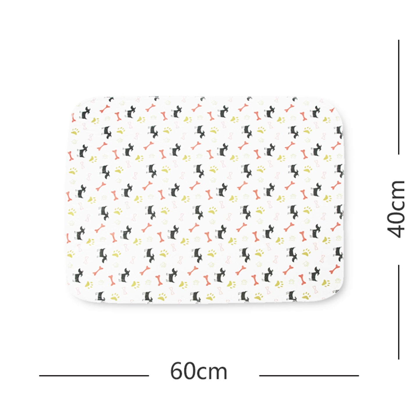 Pawfriends Washable Pet Dog Pee Pad Reusable Cat Puppy Training Wee Absorbent Mat Bed 40x60