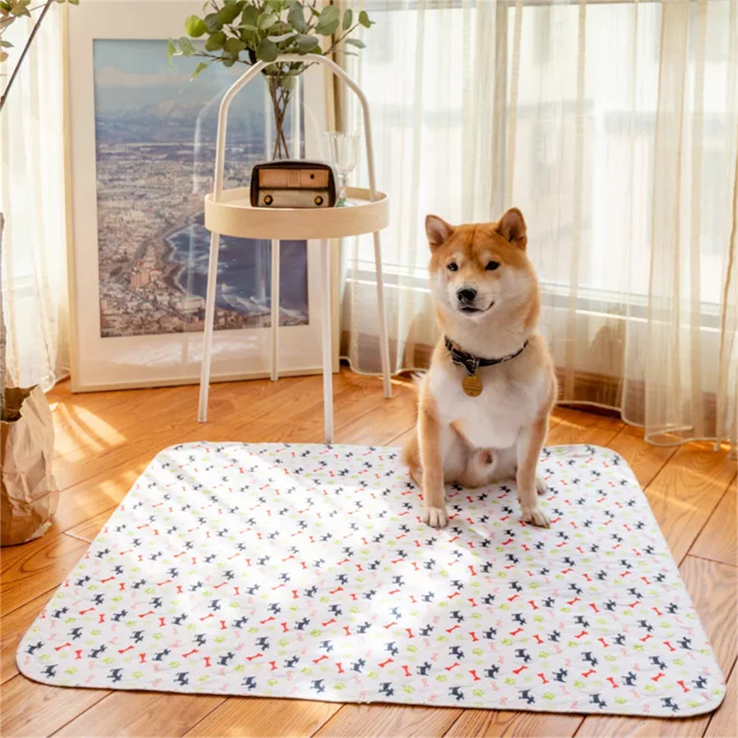 Pawfriends Washable Pet Dog Pee Pad Reusable Cat Puppy Training Wee Absorbent Mat Bed 40x60