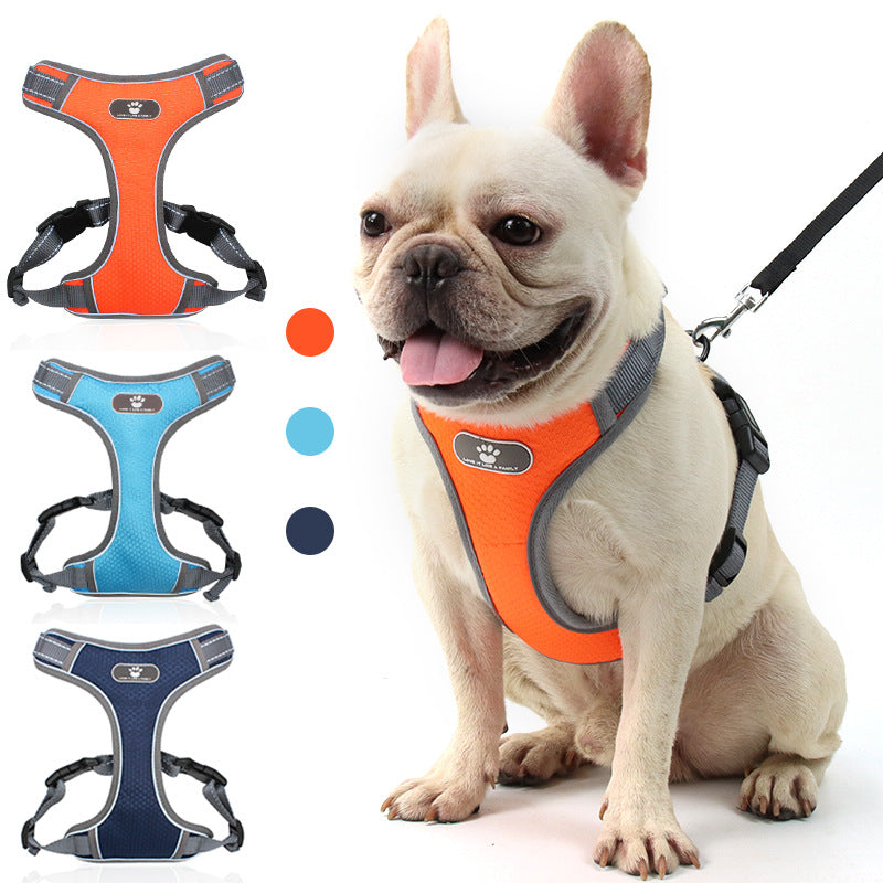 Love It No Pull Pet Harness Vest - Orange Large