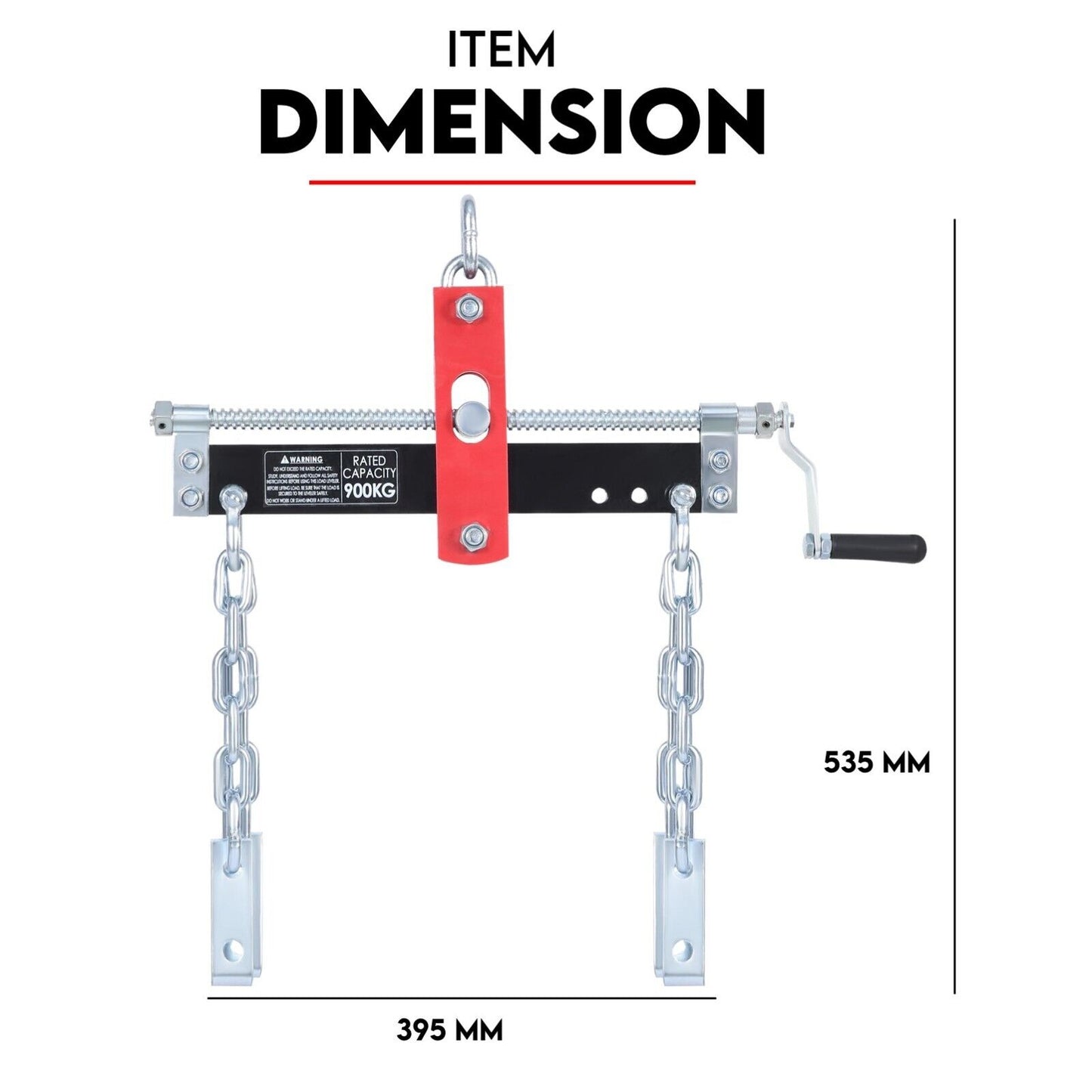 Engine Leveler Balancer 907kg Load Shop Crane Hoist Chain Lift Loading Leveller