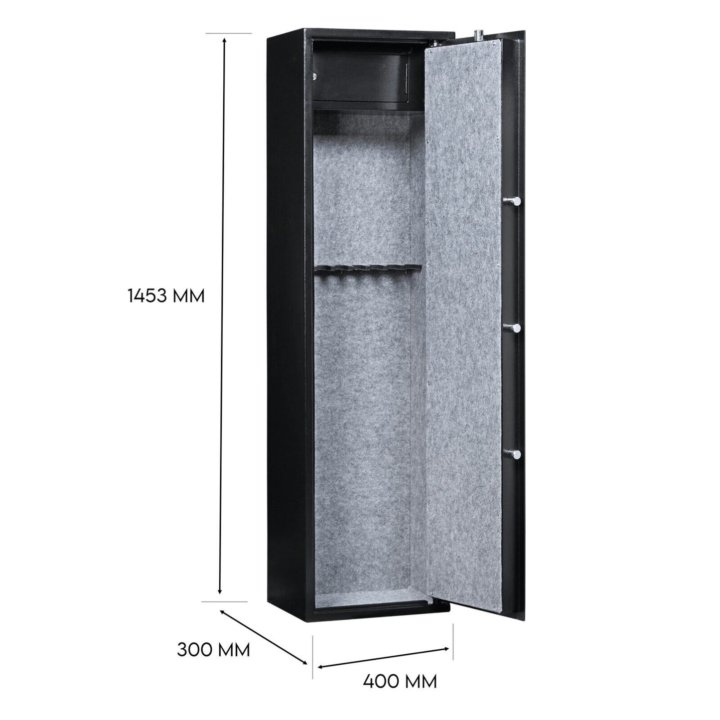 8 Gun Safe Firearm Rifle Storage Lock box Steel Cabinet Heavy Duty Locker