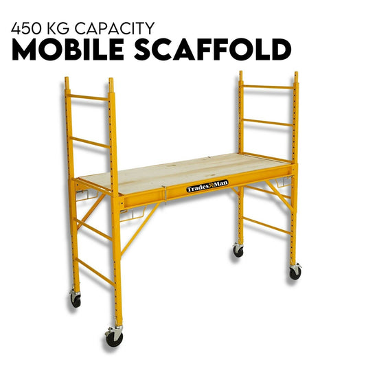 450kg Mobile Scaffold Ladder Scaffolding Platform Portable Ladder Work Safety