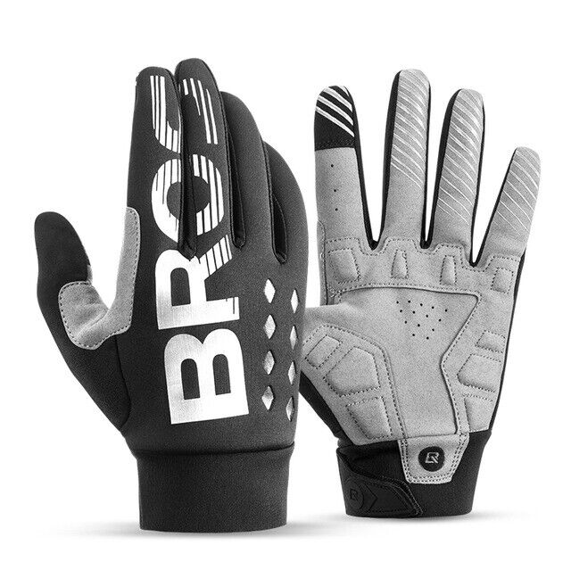 MTB Gloves Large for Mountain Road Bike Breathable Winter Autumn Spring Cycling Camping Running Outdoor Sport Rockbros