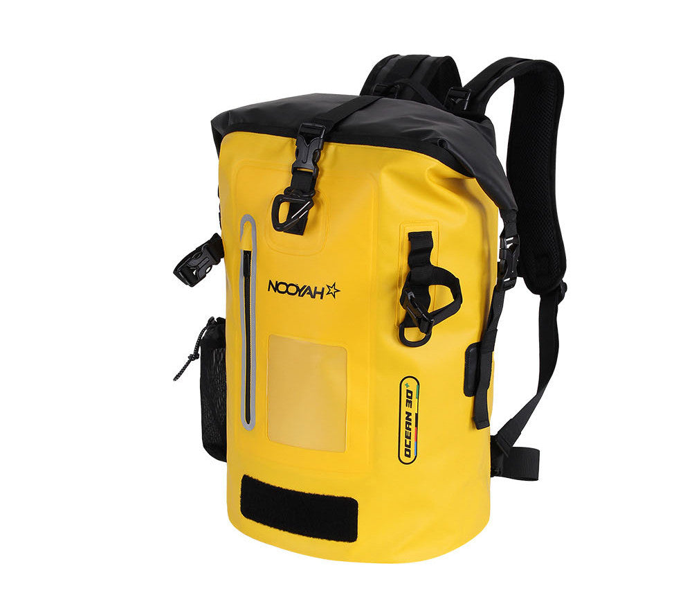 NOOYAH IPX8 Waterproof Bike Cycle Outdoor Sports Backpack Double-Layer Waterproof Bag  YELLOW