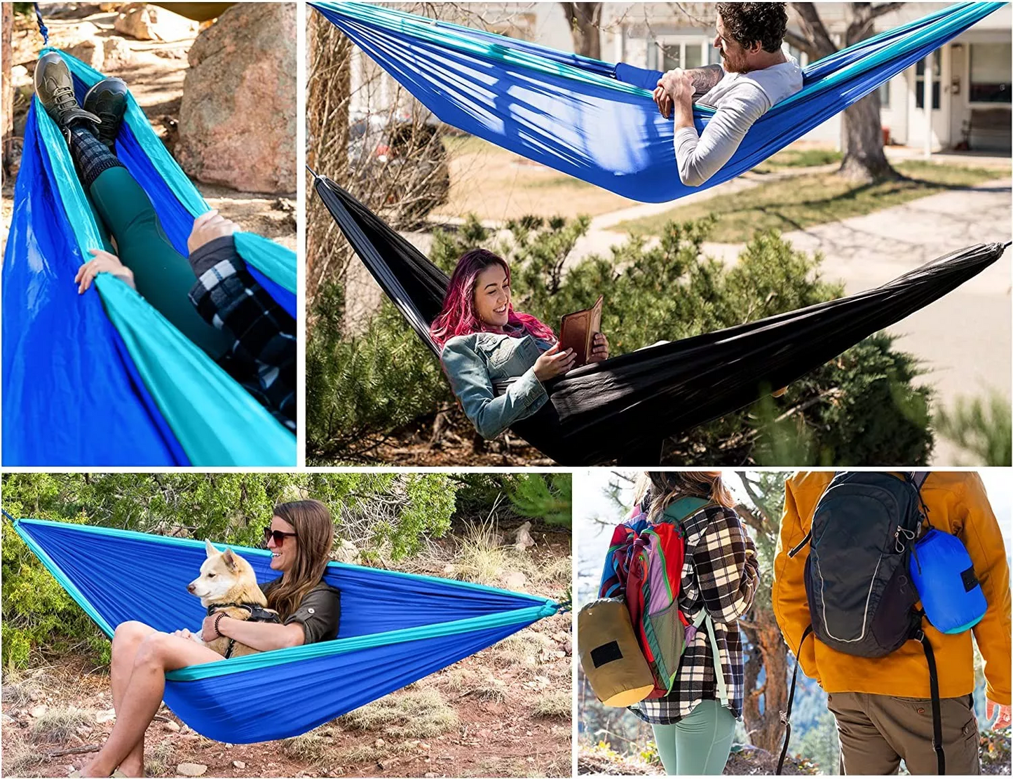 Blue Camping Hammock