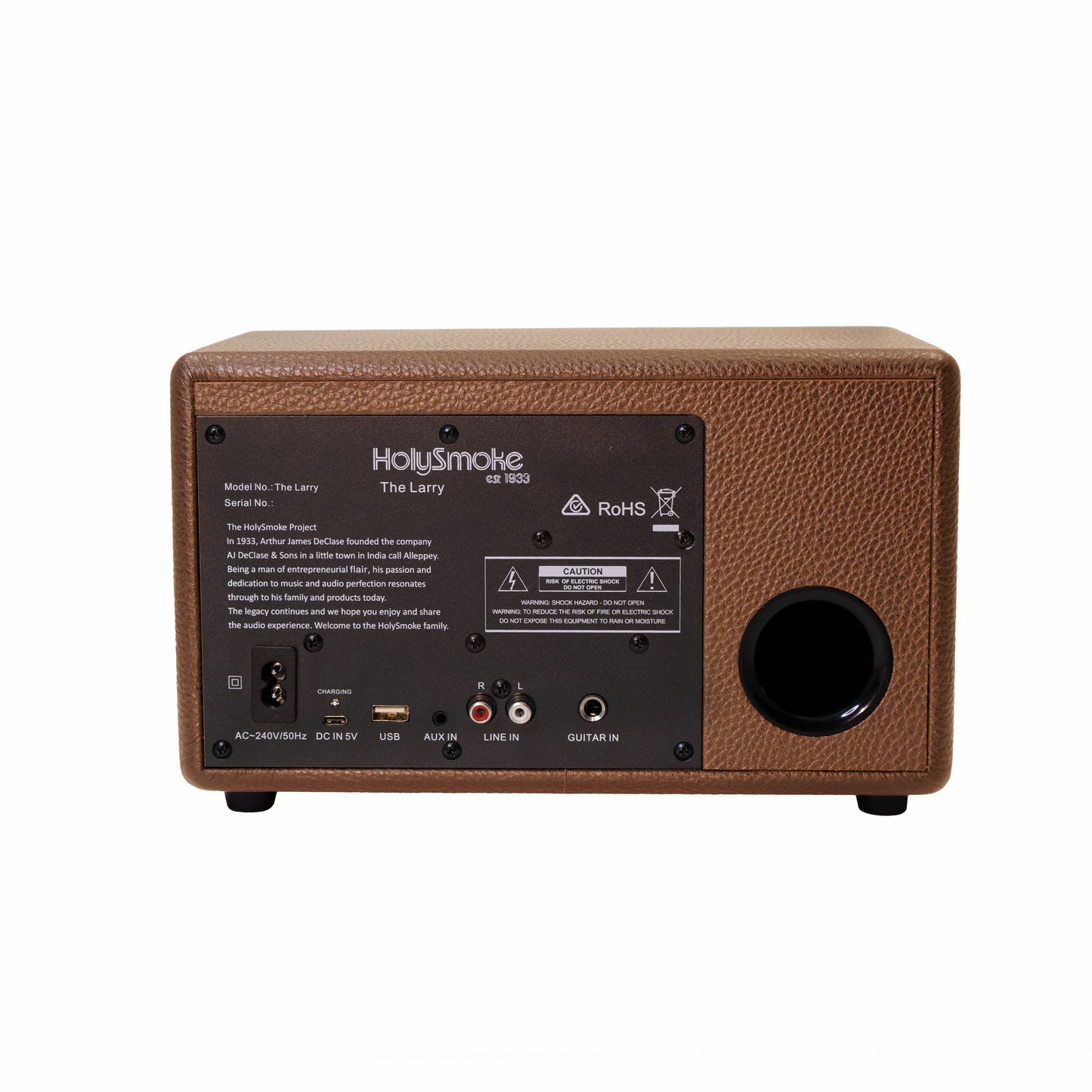 HolySmoke The Larry Retro Bluetooth Speaker - Brown