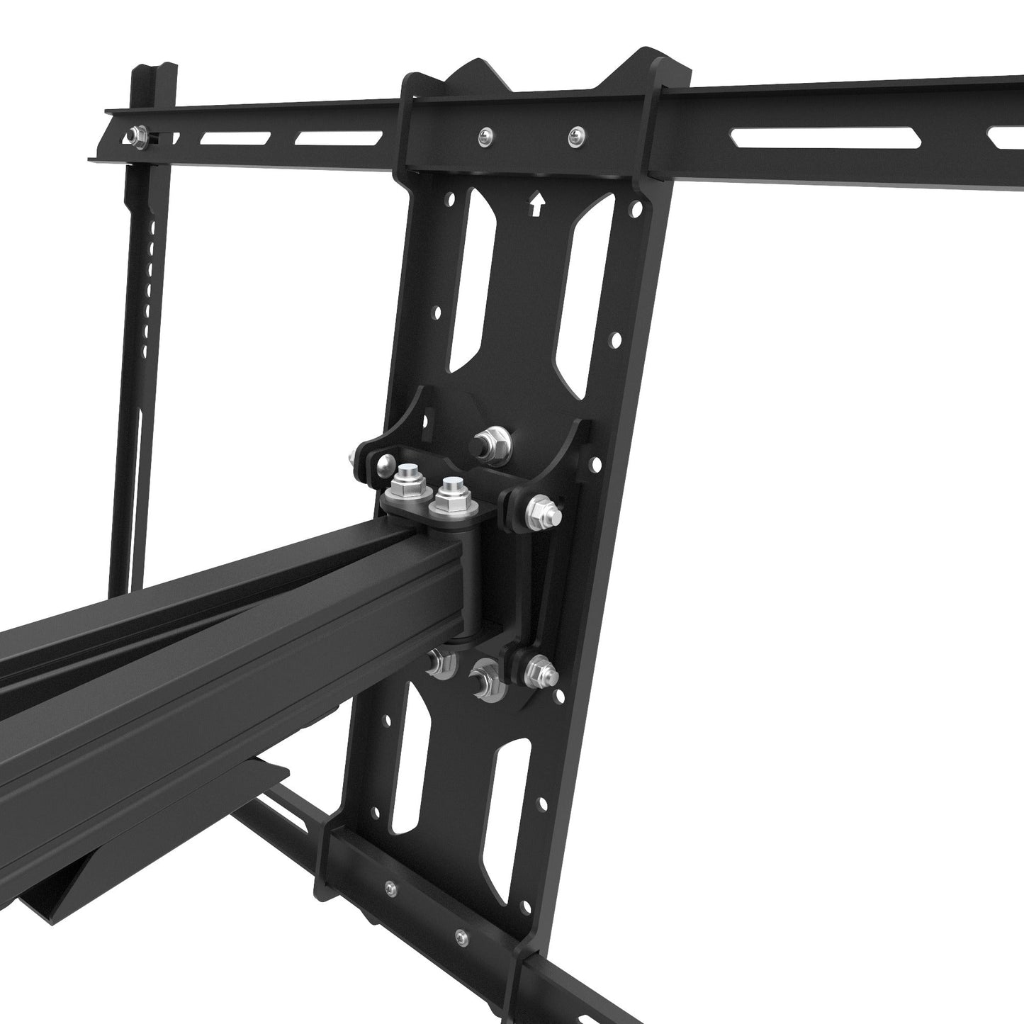 Kanto PDX650SG Stainless Steel Outdoor Full Motion TV Mount for 37" to 75" TVs, Black