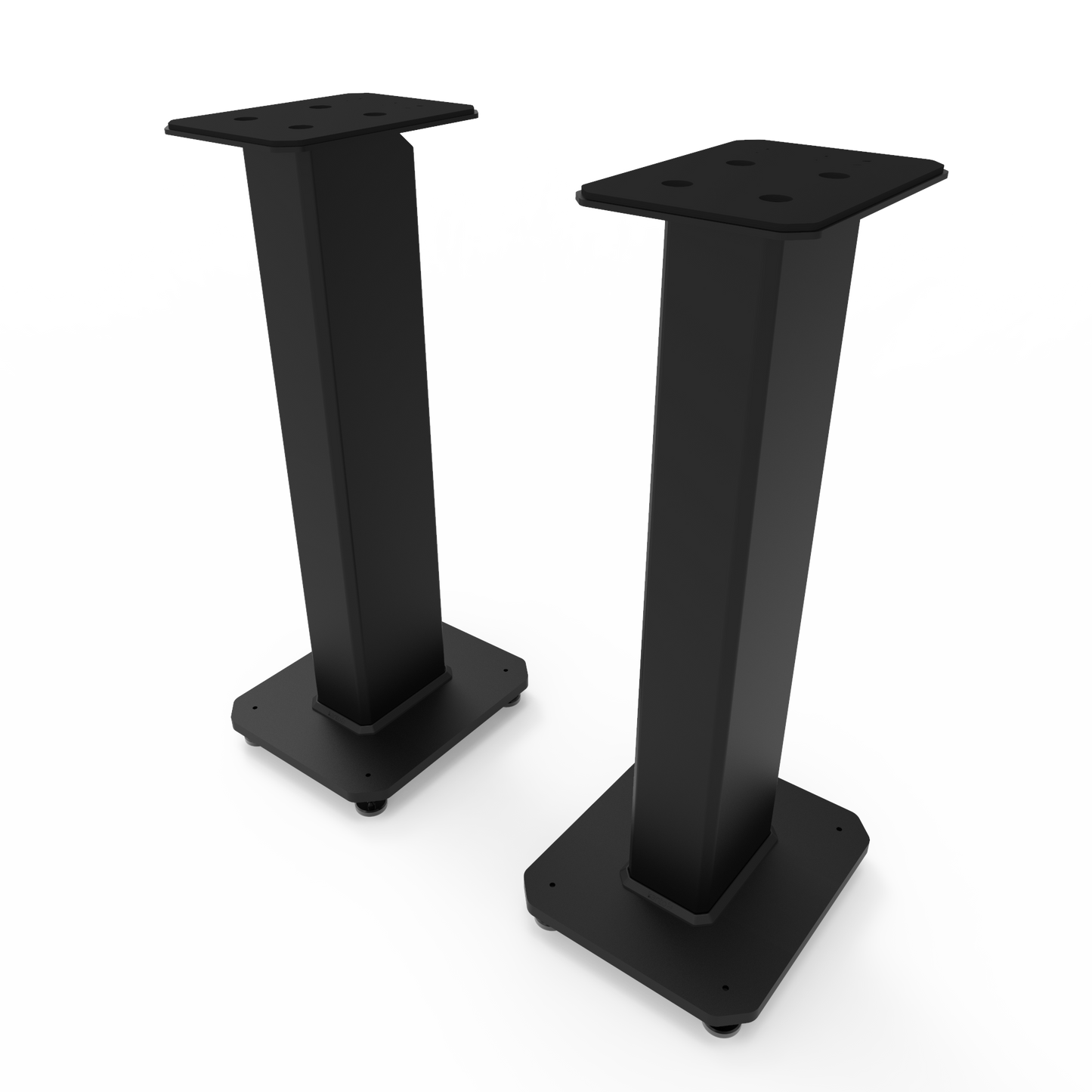 Kanto SX26 26" Tall Fillable Speaker Stands with Isolation Feet - Pair, Black