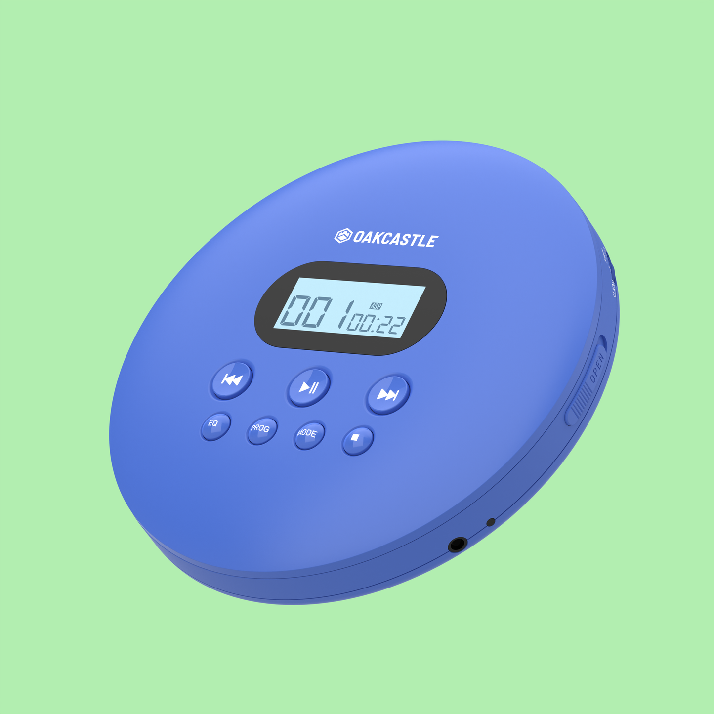 Majority Oakcastle CD100 Bluetooth Portable CD Player - Blue