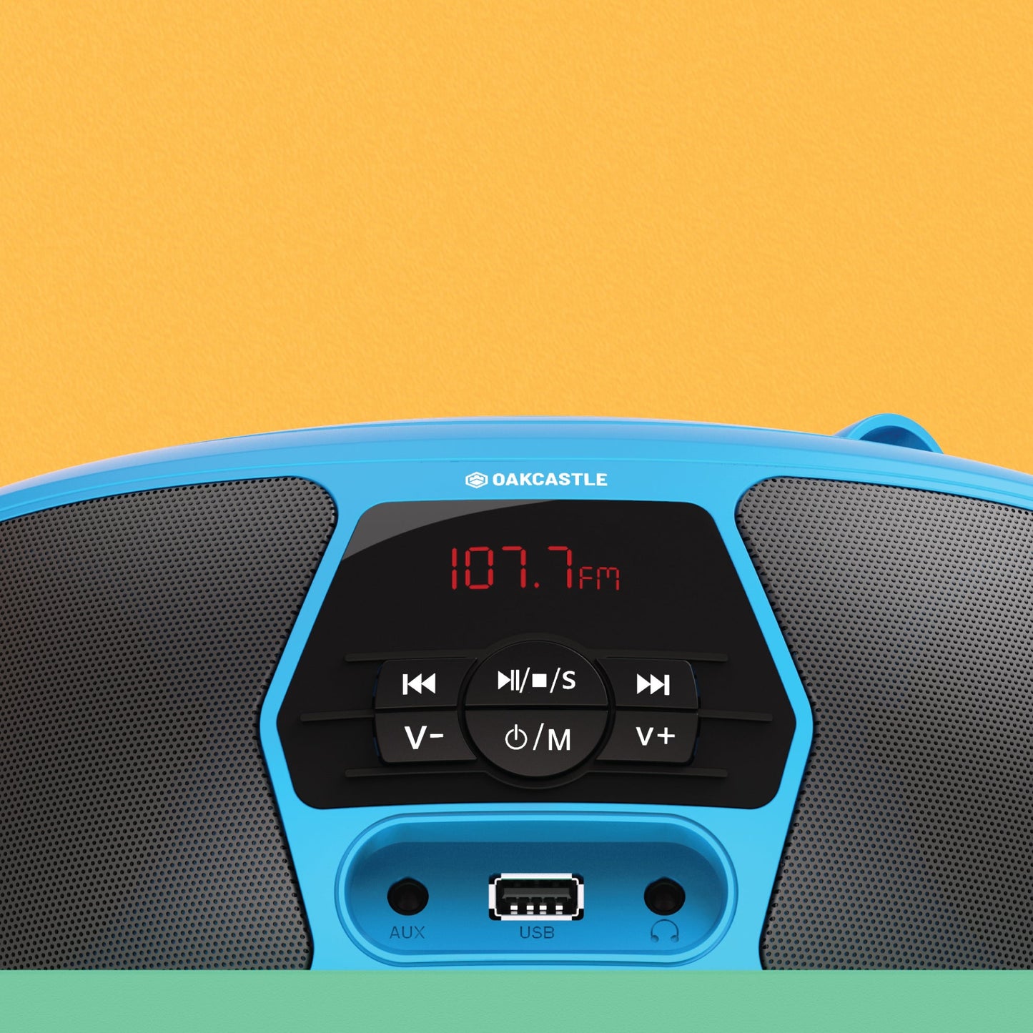 Majority Oakcastle BX200 Portable Bluetooth CD Player - Blue