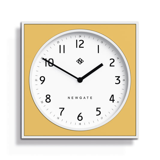 Newgate Burger & Chips Wall Clock Cheeky Yellow