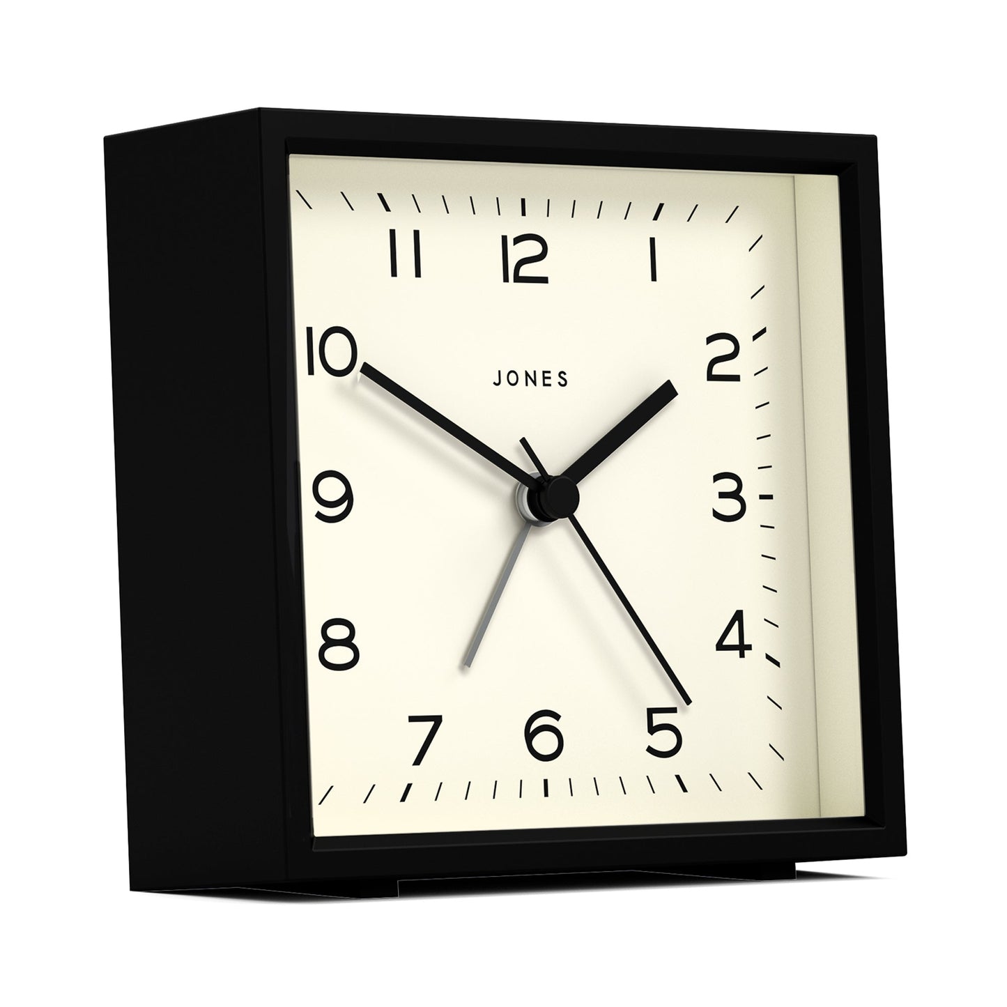 Newgate Jones Disc Echo Alarm Clock Black