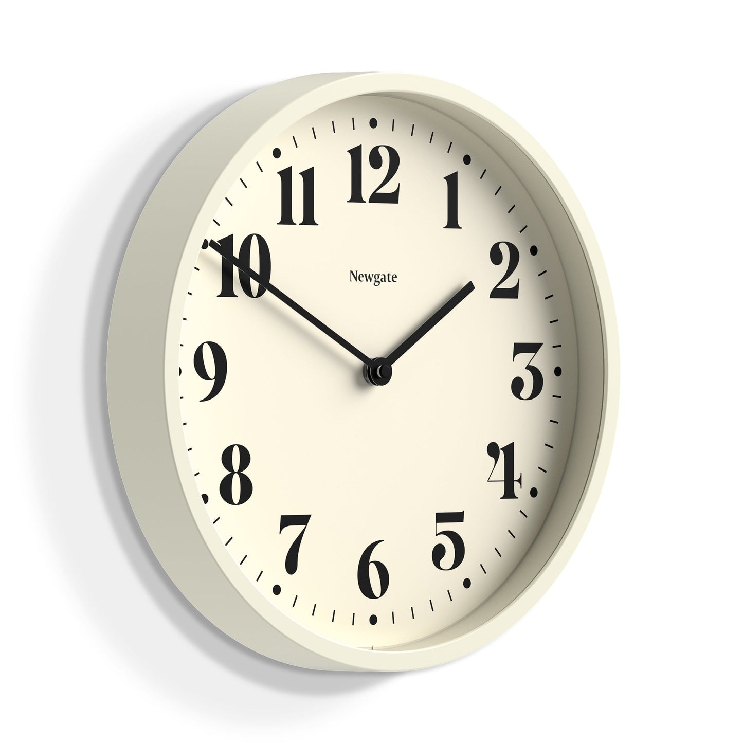 Newgate Number Four Wall Clock Matte Linen White