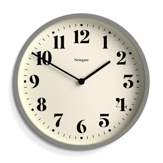 Newgate Number Four Wall Clock Matte Posh Grey